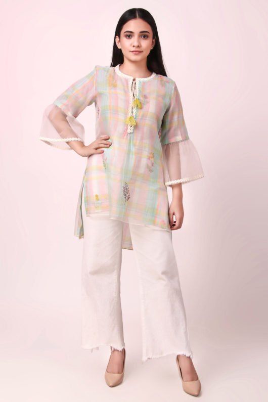 Pastel Love Organza Top