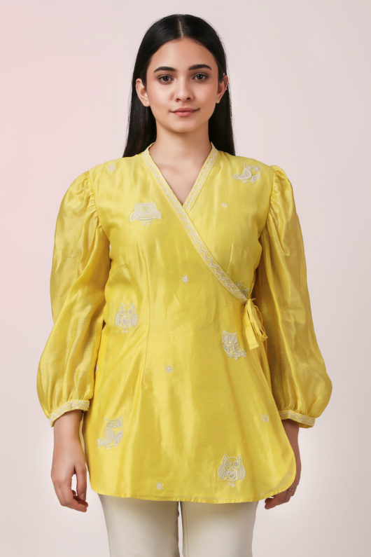 Owls Wrap Top