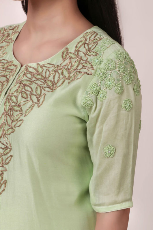Kresha Mint green Suit set - Image 4