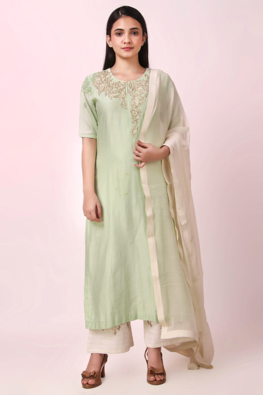 Kresha Mint green Suit set