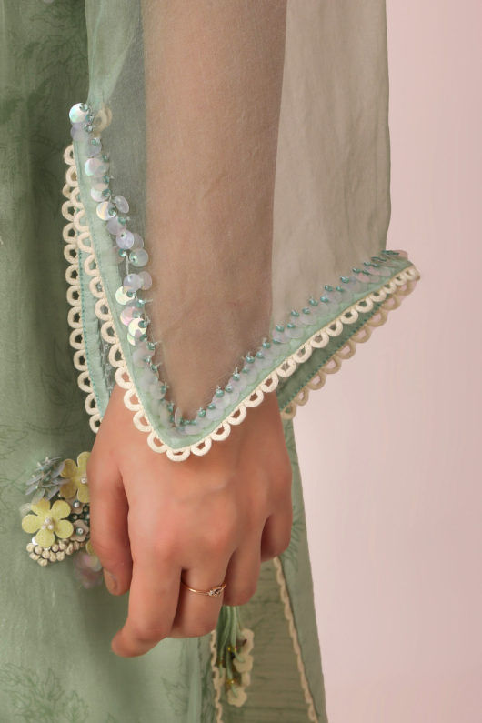 Sorbet Mint Straight Suit Set - Image 3