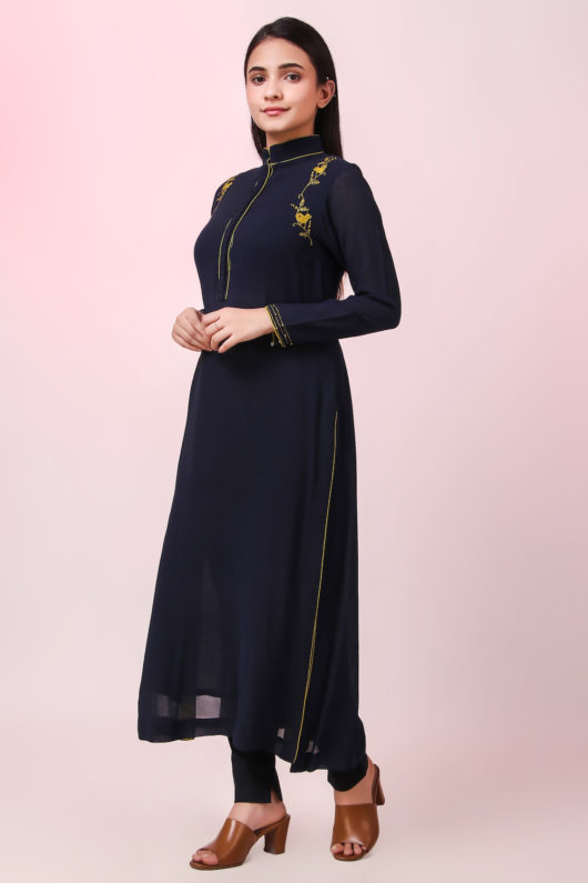 Chidhiya Suit set with Tie & Dye dupatta - Image 3