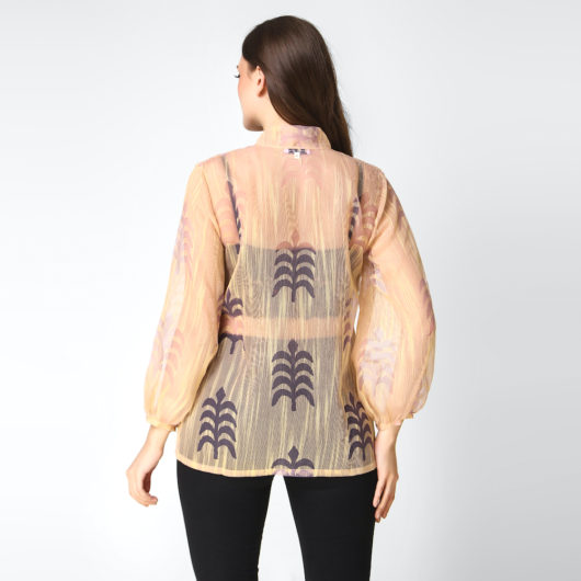 Fern Organza Bomber- Peach - Image 3