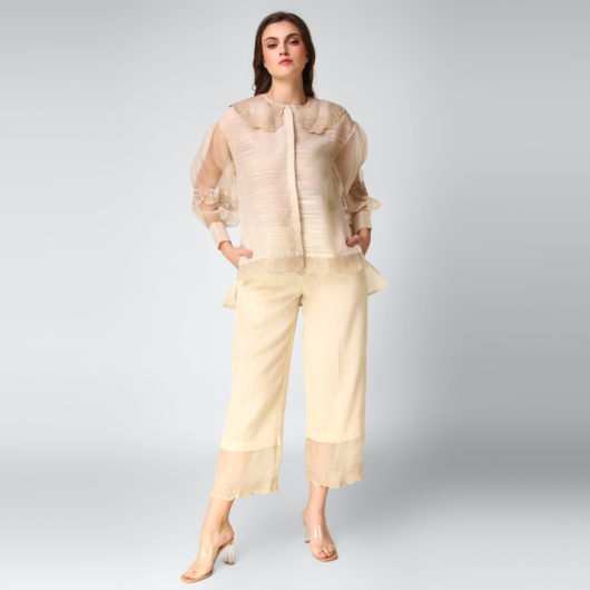 Ivanka Bertha collar Co-ord Set