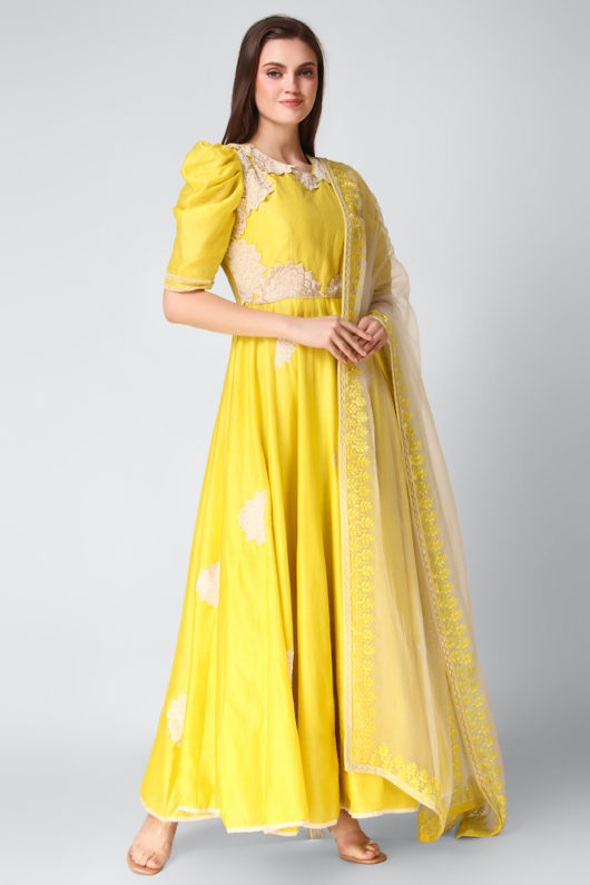 Lotus Illuminated Anarkali